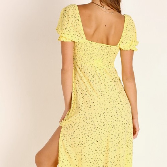 Faithfull the Brand Evelyn Midi Dress La Fica Floral US8/Large NWT - Picture 6 of 6